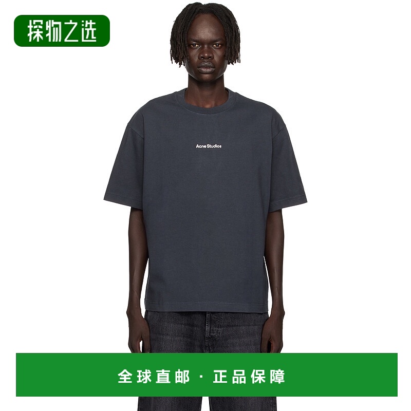 香港直邮Acne Studios 艾克妮 男士 黑色 Stamp Logo Relaxed Fit