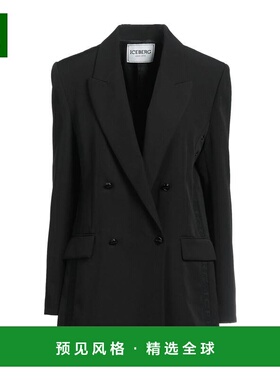 1h可退 香港直邮Iceberg 冰山 女士 西装外套 black黑色 舒适时尚