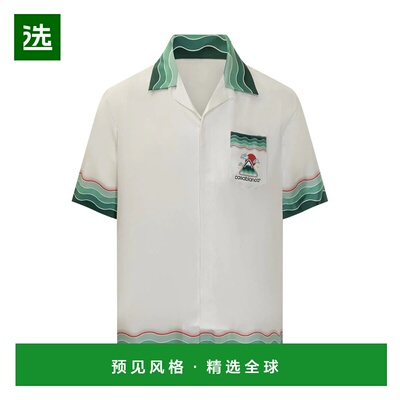香港直邮CASABLANCA 男士衬衫 MPF25SH00305 AW2025 白色 徽标短