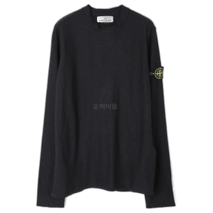 韩国直邮STONE ISLAND 574B9 粗纺羊毛尼龙圆领针织衫 男士时尚都