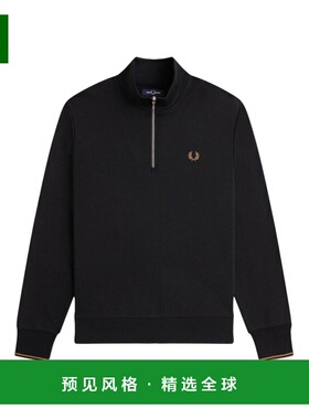 香港直邮FRED PERRY 男士针织衫 M3574S77 AW2025 黑色 Pullover
