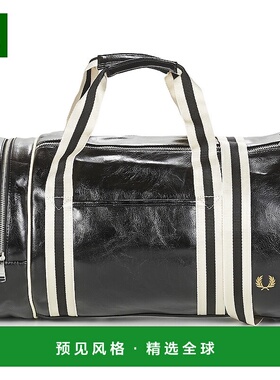 Fred Perry 男士 CLASSIC BARREL BAG 运动包 黑色斜挎包单肩包