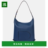 香港直邮Delvaux 帝丽芙 1h可退 女士 Pin 皮革肩包 blue蓝色