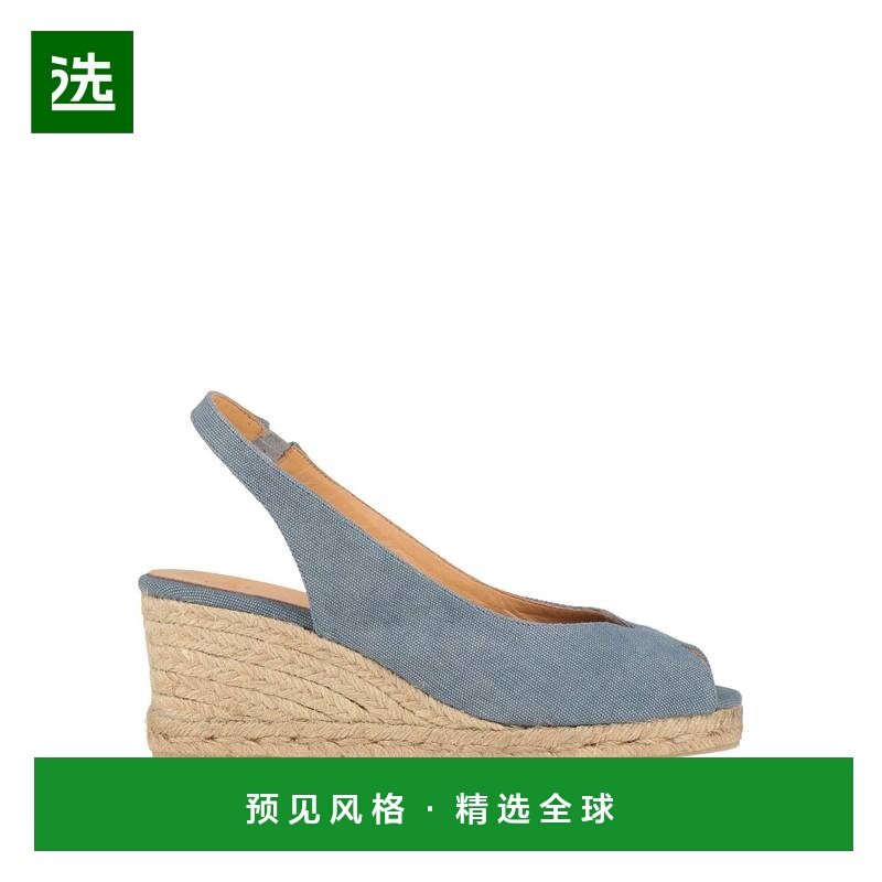 1h可退 香港直邮CastaÑer 女士 帆布面凉鞋 blue蓝色 舒适时尚,女鞋,休闲凉鞋,淘宝优惠券,粉丝福利购,淘宝优惠卷