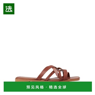 1h可退 【美国直邮】ALOHAS女士时装凉鞋平底方头真皮时尚舒适 百