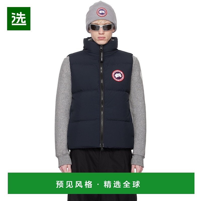 香港直邮Canada Goose 加拿大鹅 男士 海军蓝 Lawrence 羽绒马甲