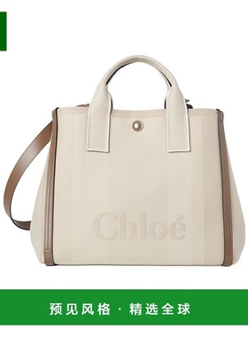 香港直邮Chloe Carre 帆布斜挎包 C25SS910O65托特包单肩包手提包
