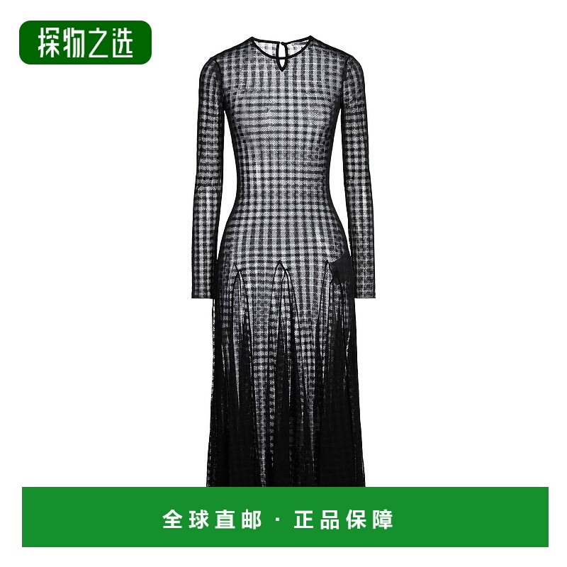 香港直邮Ami Paris 女士 中长连衣裙 black黑色 舒适时尚