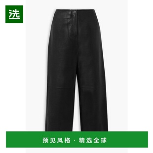 皮革直筒裤 女士 241WRB1085LE0021001BLA 香港直邮TOTÊME 1h可退