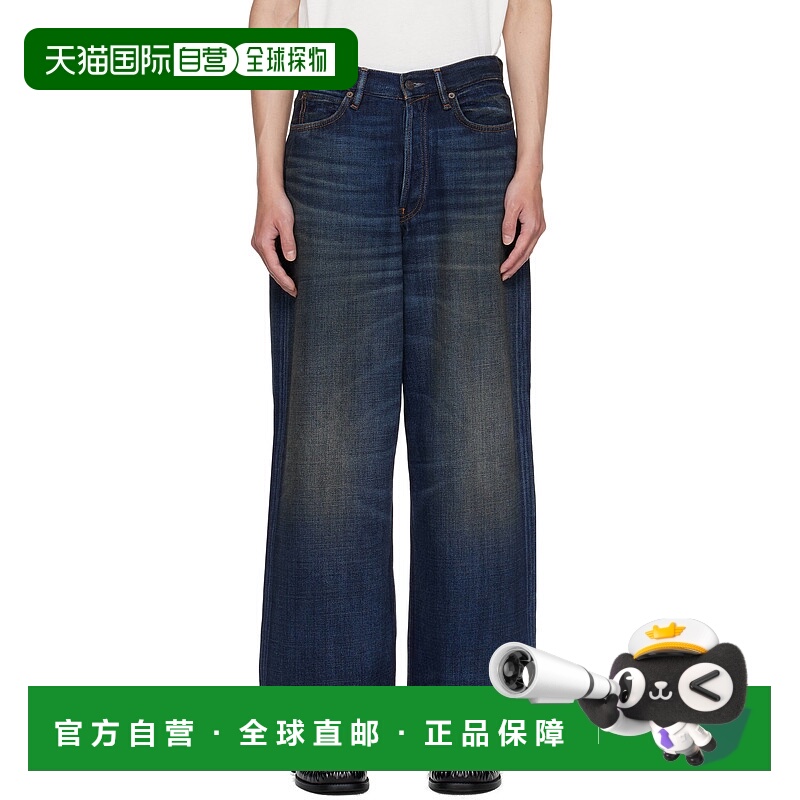 香港直邮Acne Studios 艾克妮 男士 海军蓝 Loose Fit 1981 牛仔