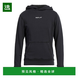 1h可退 香港直邮Replay 男士 连帽卫衣 grey灰色 舒适时尚