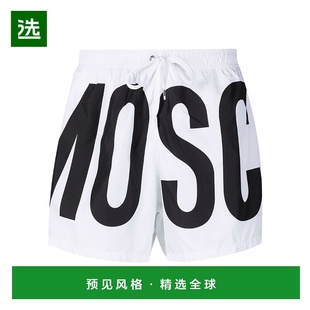 香港直邮Moschino A610156031001 徽标细节沙滩短裤