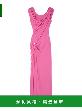 香港直邮Versace Safety Pin收褶礼服长裙 10204241A14475范思哲