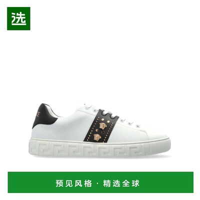 香港直邮Versace 圆头低帮休闲鞋运动鞋板鞋男鞋 10135681A13065