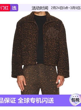 1h可退 香港直邮HONOR THE GIFT 男士 豹纹夹克 HTG250462