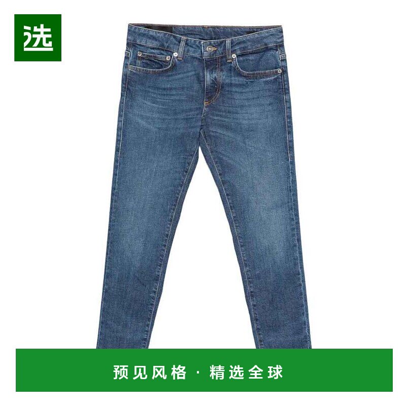 香港直邮DONDUP 女士牛仔裤 DP618DSK297DJ33800 CO 蓝色紧身裤