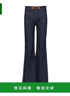 香港直邮Celine 喇叭牛仔裤 RP01K558Z.喇叭裤