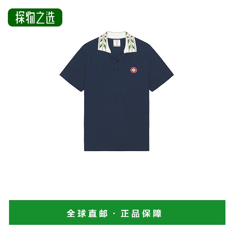 香港直邮Casablanca 男士 Laurel 经典款凸纹Polo衫 MPF25JTP2430