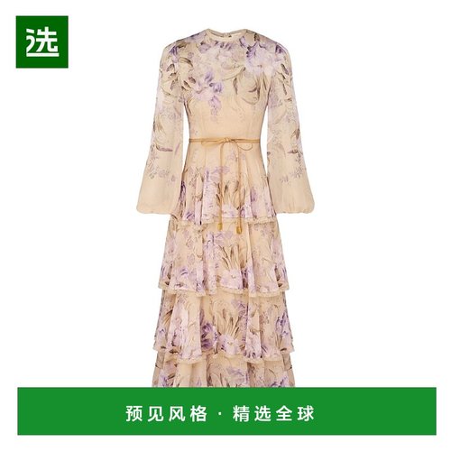 香港直邮Zimmermann 圆领连衣裙 0885DF242蕾丝