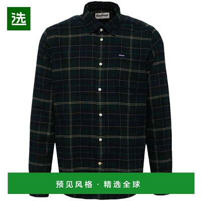 香港直邮Barbour 男士衬衫 MSH5014MSH097TN23 AW2025 绿色