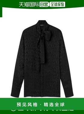 香港直邮Versace ALLOVER系带领长袖衬衫 10112581A08446