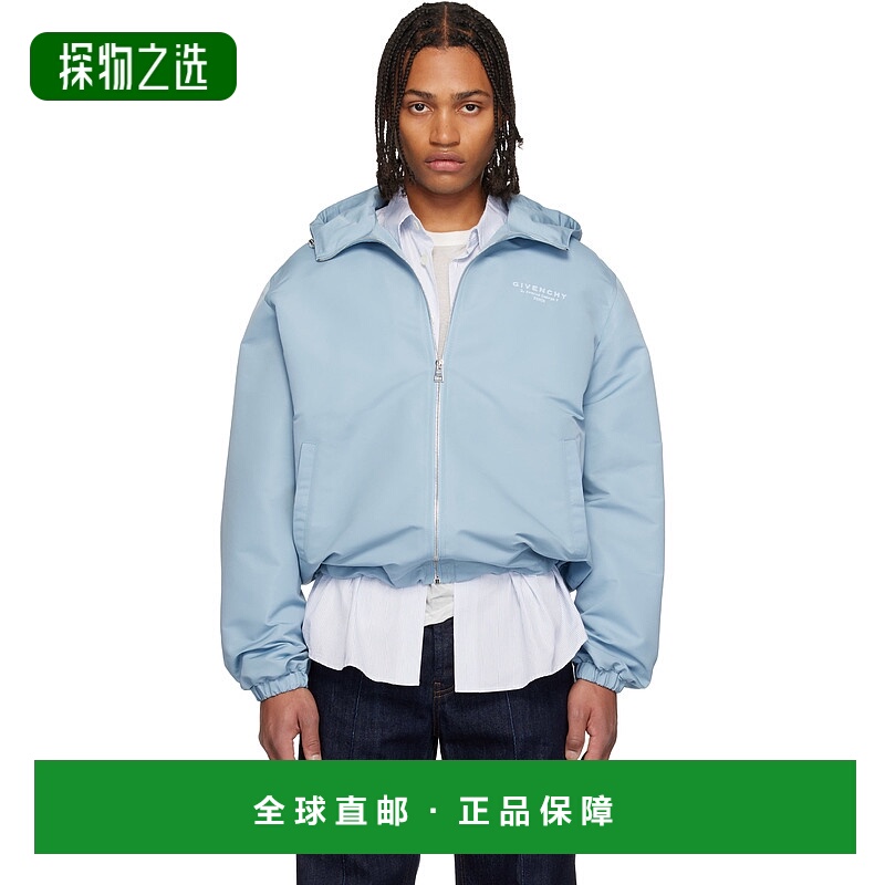 香港直邮Givenchy 纪梵希 男士 蓝色 Windbreaker 夹克 BM01DR166