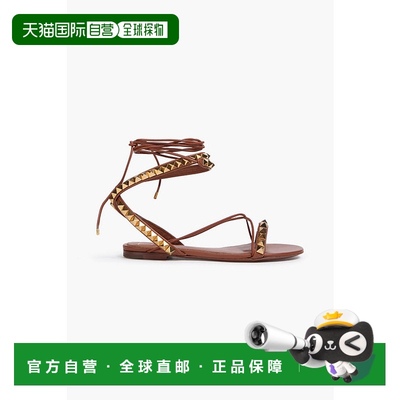 1h可退 香港直邮Valentino 华伦天奴 女士 No Limit 铆钉皮质凉鞋