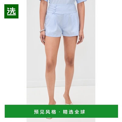 1h可退 香港直邮Frame Denim 女士 Harbor 条纹短裤  舒适时尚