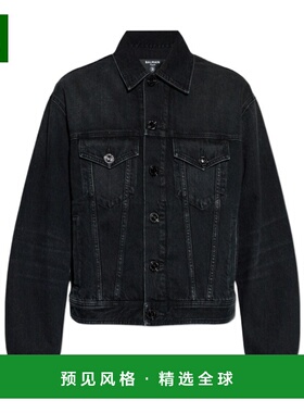 香港直邮BALMAIN 男士夹克 GH1TC330DG130PC SS2026 黑色 长袖牛