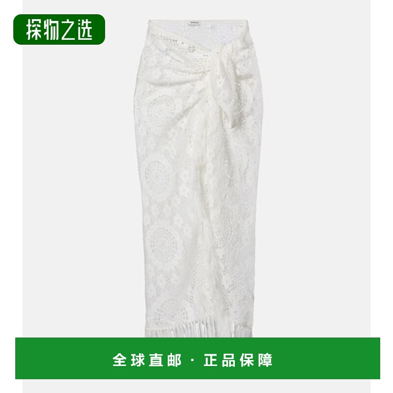 香港直邮Simkhai 女士 Thyri 流苏海滩罩衫 white白色 舒适时尚