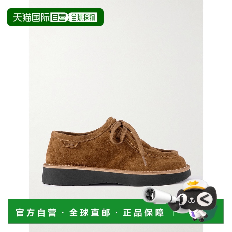 1h可退 香港直邮LOEWE 罗意威 女士 Faro 磨面绒面革乐福鞋 LLWF2