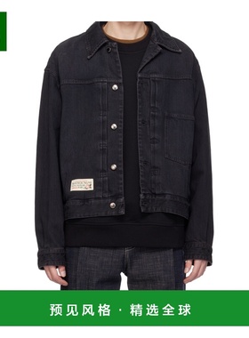 香港直邮WOOYOUNGMI 男士夹克 W253JP21982B AW2025 黑色 徽标牛