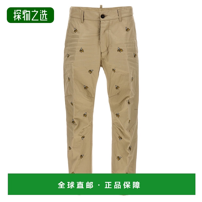 香港直邮Dsquared2 二次方 男士 刺绣水果休闲裤 S71KB0607S41794