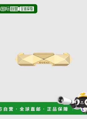 自营欧洲直邮Gucci古驰Link to Love系列女士18k 黄金镶嵌戒指