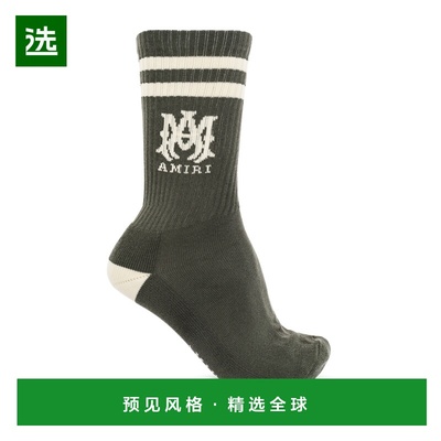 1h可退 香港直邮AMIRI 男士袜子 AMACSK10260326 AW2025 灰色 Soc
