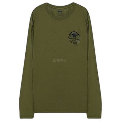 韩国直邮fjallraven瑞典北极狐圆领卫衣男女同款卡其绿色徽标时尚