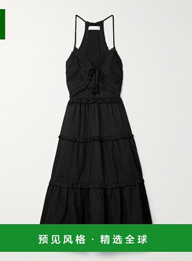1h可退 香港直邮SEA 海洋 女士 中长连衣裙 SS24094 black黑色 舒
