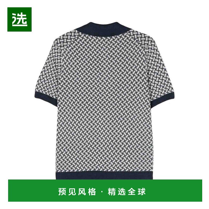 香港直邮DRUMOHR 男士POLO衫 D9LZ146NB29 SS2026 蓝色男装亚麻