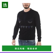 香港直邮Fendi 长袖 图案提花圆领套衫 FAE501A0DC毛衣男装