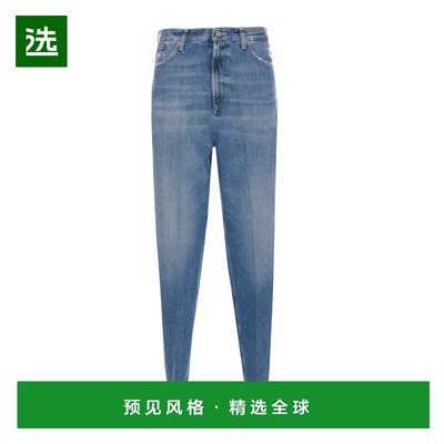 香港直邮DONDUP 女士休闲裤 DP784DF0290IP5800 AW2025 蓝色