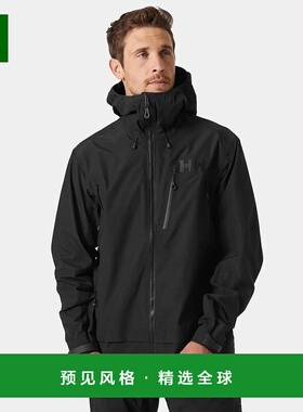 欧洲直邮Helly Hansen 男士黑色聚酰胺Odin9Worlds3.0软壳面外套
