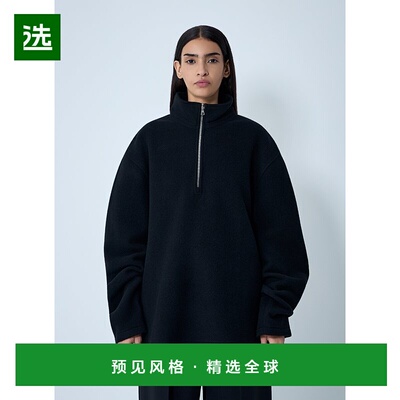 1h可退 香港直邮Rier 女士 拉链抓绒运动衫 NFL15X02NATURALFLEEC