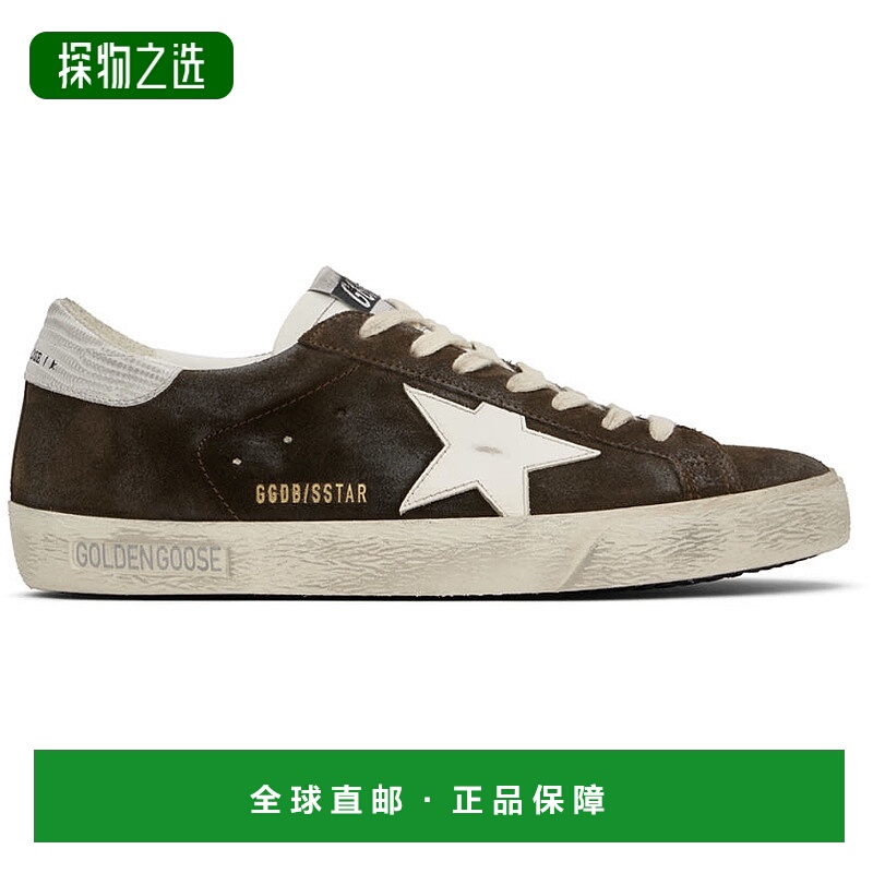香港直邮GOLDEN GOOSE 男士 棕色 Super-Star 运动鞋 GMF00101F00