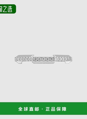 自营欧洲直邮Gucci古驰Link to Love系列女士18K白金钻石戒指