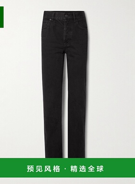 1h可退 香港直邮Saint Laurent 圣罗兰 女士 Nico 中腰直筒牛仔裤