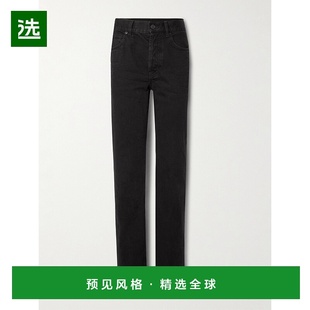 圣罗兰 Laurent 女士 Nico 1h可退 中腰直筒牛仔裤 香港直邮Saint