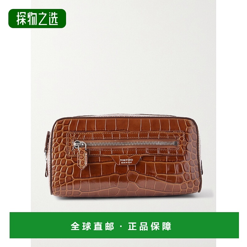 香港直邮Tom Ford 汤姆·福特 男士 鳄鱼皮革感洗漱包 Y0356LCL43