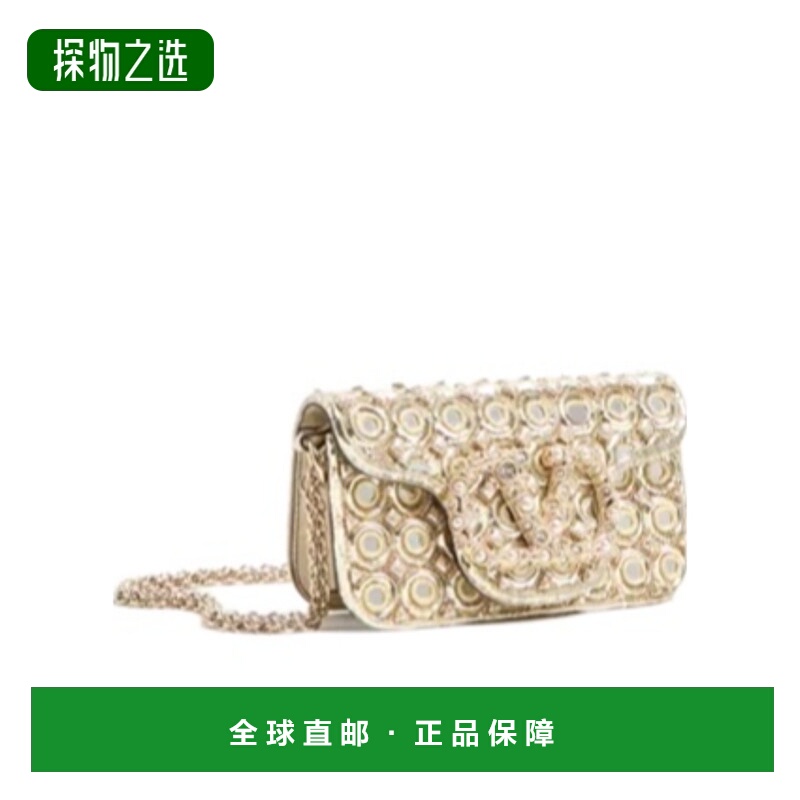 香港直邮Valentino 珠宝刺绣小号单肩包 WB0K53EPH