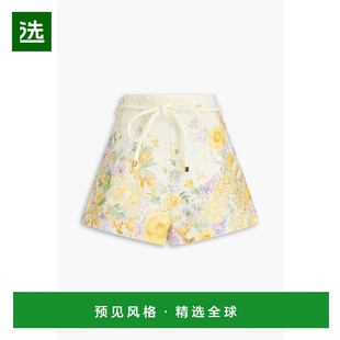 印花亚麻短裤 女士 3568AS242CITRUSG 香港直邮ZIMMERMANN 1h可退