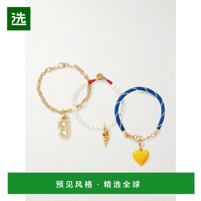 1h可退 香港直邮Roxanne Assoulin 女士 The Happy cord, 心形镀(